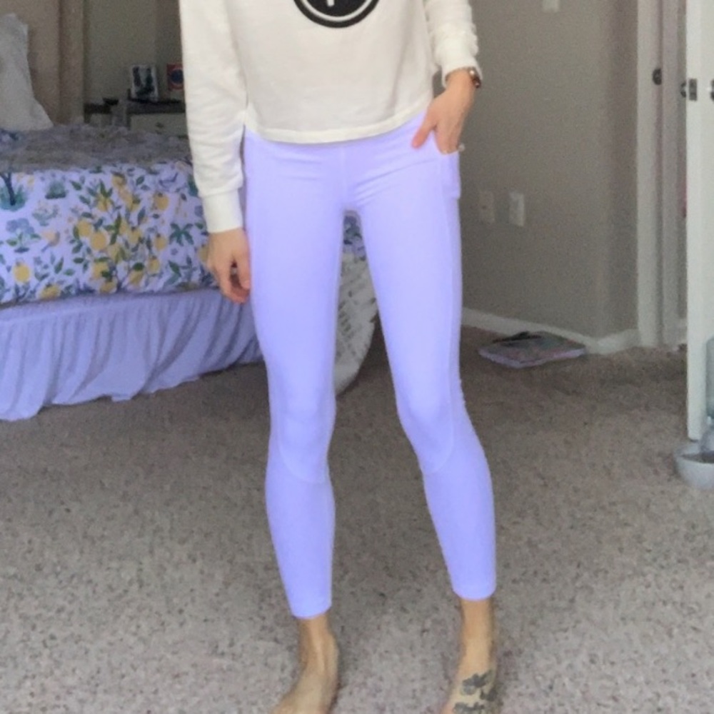 Lululemon White Leggings Size 6